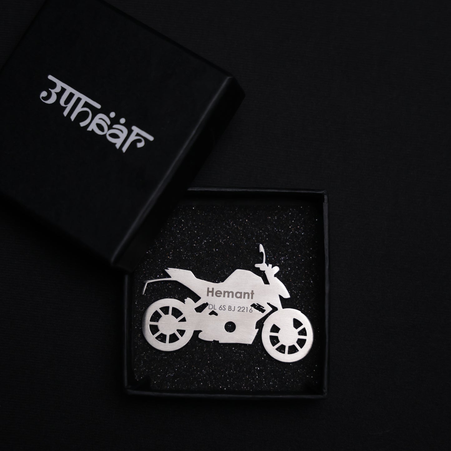 Personalised Bike Keychain