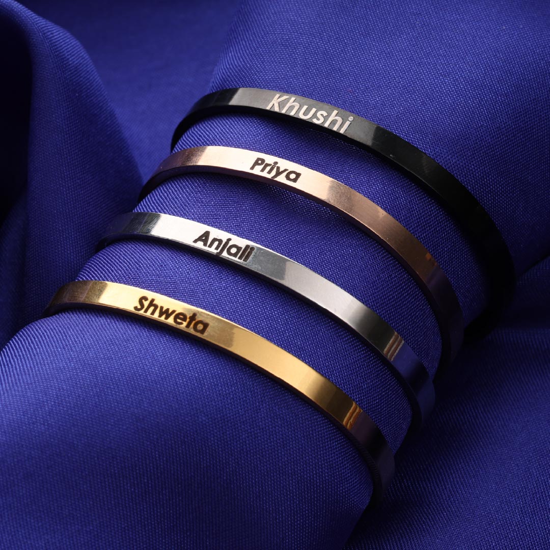 Personalised cuff bracelet
