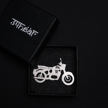 Personalised Bike Keychain