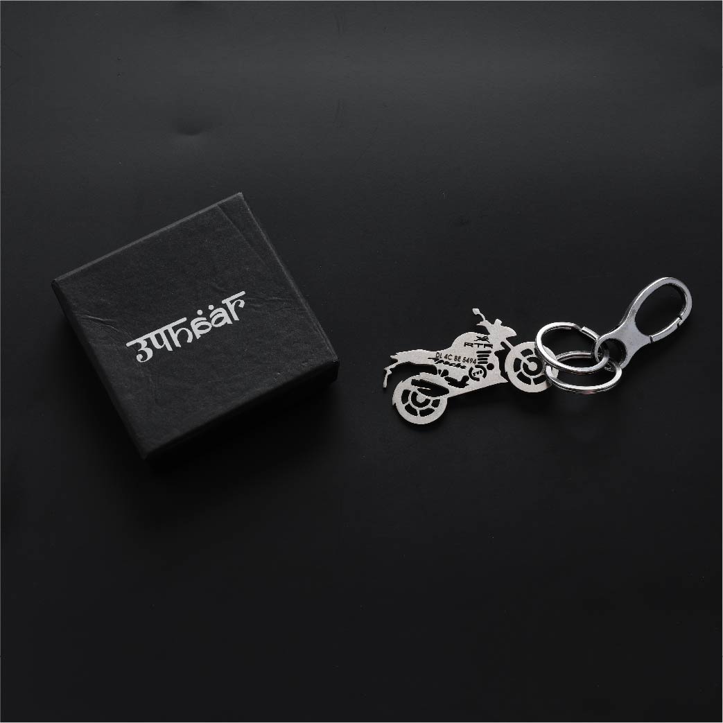 Personalised Bike Keychain