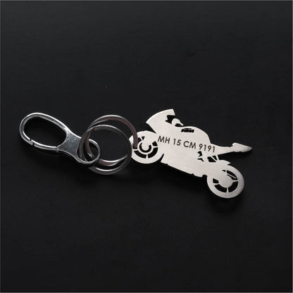 Personalised Bike Keychain