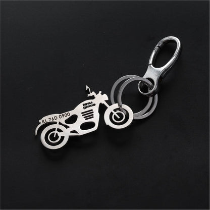 Personalised Bike Keychain